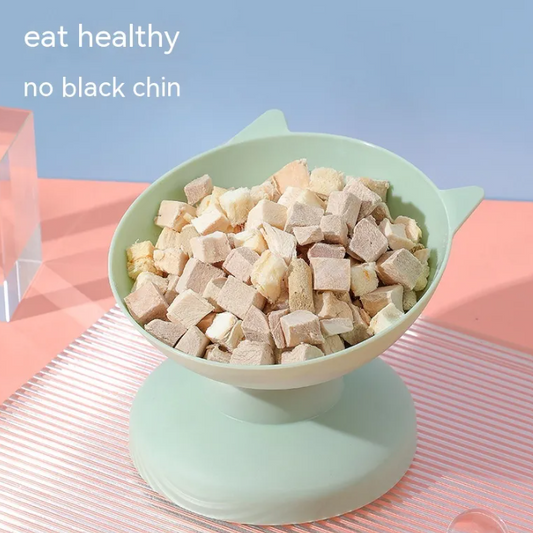 Oversized Cat Food Bowl : Wide, Spill-Resistant Design