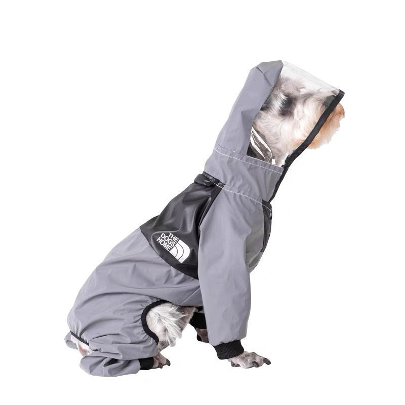 Reflective Waterproof Dog Raincoat - Small Breeds