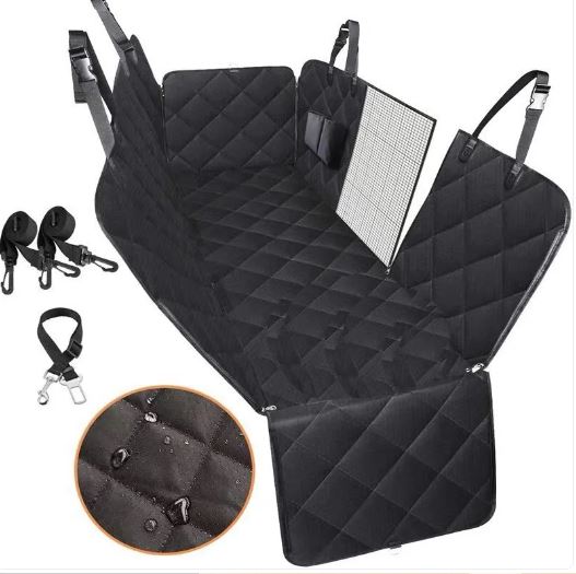Waterproof Dog Car Seat Cover - Hammock Style with Mesh Window