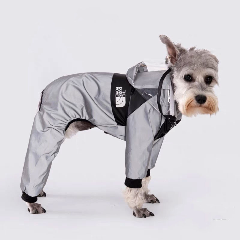 Reflective Waterproof Dog Raincoat - Small Breeds