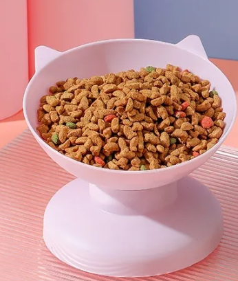 Oversized Cat Food Bowl : Wide, Spill-Resistant Design