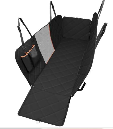 Waterproof Dog Car Seat Cover - Hammock Style with Mesh Window