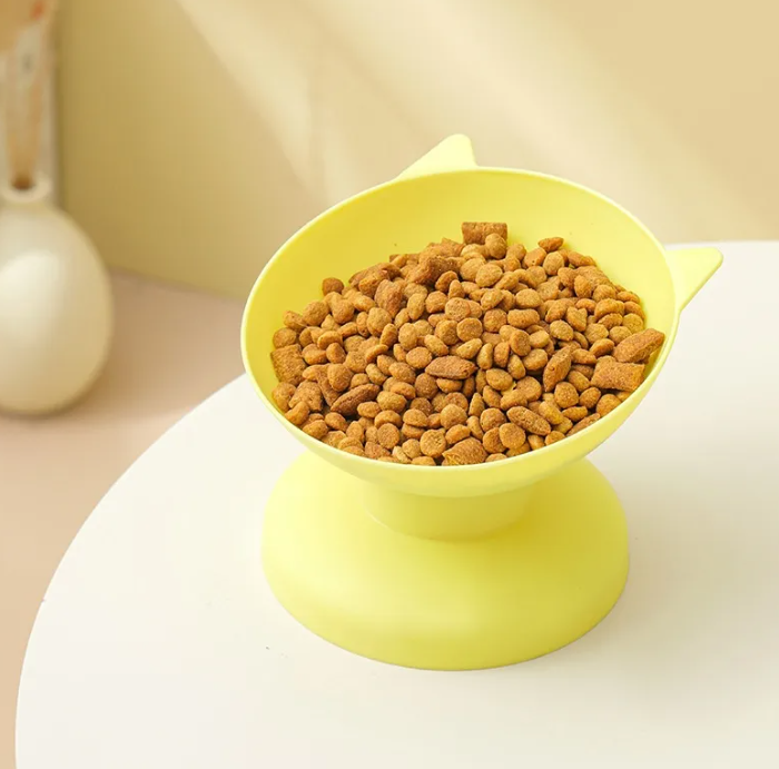 Oversized Cat Food Bowl : Wide, Spill-Resistant Design