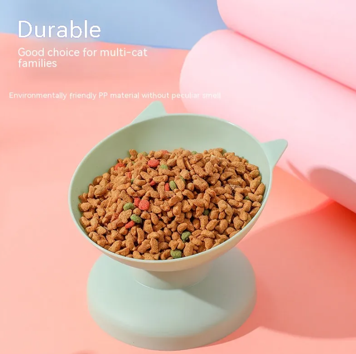 Oversized Cat Food Bowl : Wide, Spill-Resistant Design