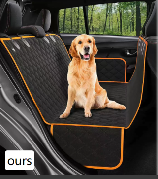 Waterproof Dog Car Seat Cover - Hammock Style with Mesh Window